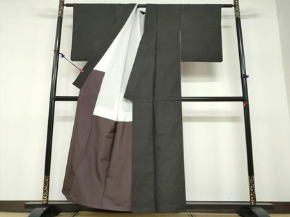 平和屋着物●本場大島紬　蚊絣　正絹　逸品　DABF1375ud