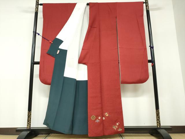 平和屋着物●豪華振袖　作家物　絞り　宝尽くし花文　金彩　正絹　逸品　DABF1377ud