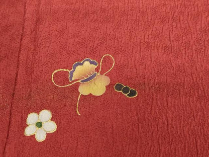 平和屋着物●豪華振袖　作家物　絞り　宝尽くし花文　金彩　正絹　逸品　DABF1377ud