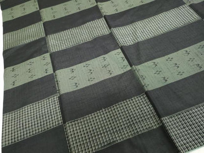 平和屋着物●上質な紬　絣文様　正絹　逸品　DABF1378ud