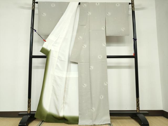 平和屋着物●上質な小紋 成物 蛍暈し 正絹 逸品 DABF1390ud
