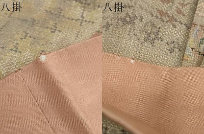 平和屋着物●本場大島紬　9マルキ　平安人物文　正絹　逸品　DABF1395ud
