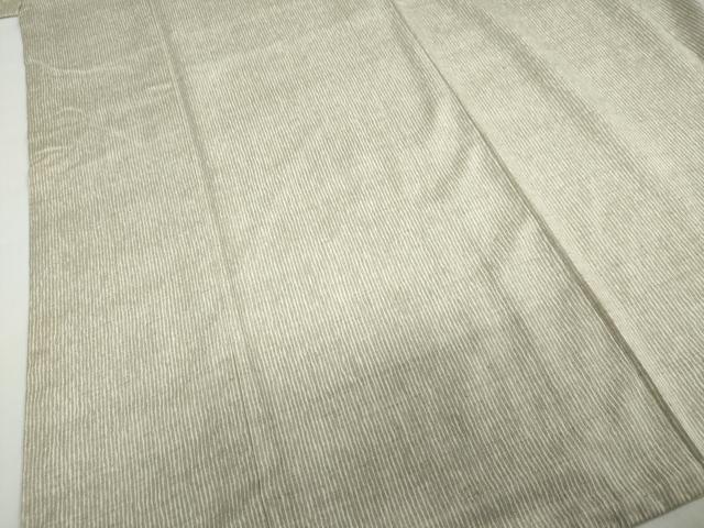 平和屋着物●上質な紬　変わり縞　正絹　逸品　DABF1399ud