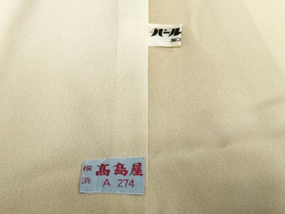 平和屋着物●本加賀友禅作家　岡本幸治　訪問着　草花文　高島屋扱い　正絹　逸品　DABF1405ud
