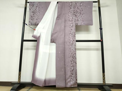 平和屋着物●BANKANわものや　訪問着　幾何学文様　たとう紙付き　正絹　逸品　DABF1406ud