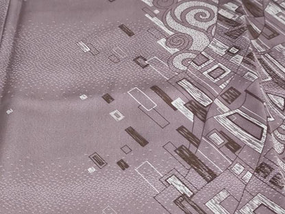 平和屋着物●BANKANわものや　訪問着　幾何学文様　たとう紙付き　正絹　逸品　DABF1406ud