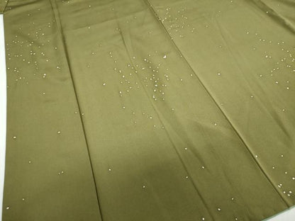 平和屋着物●銀座　志ま亀　小紋　箔散らし文　たとう紙付き　正絹　逸品　DABF1407ud