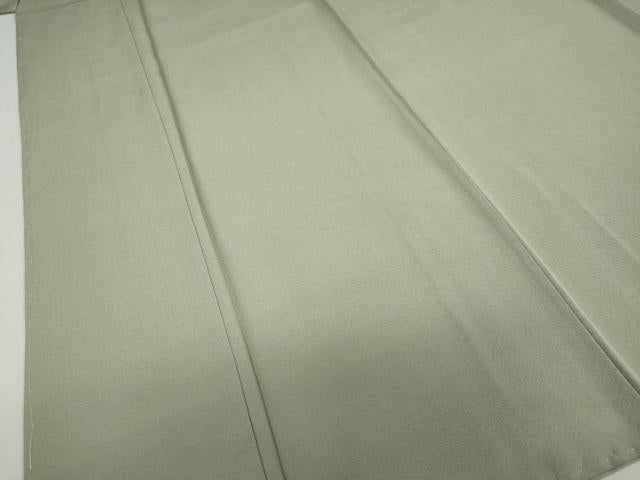 平和屋着物●上質な色無地　作家物　加賀浪漫　岩井茶色　反端付き　正絹　逸品　DABF1412ud