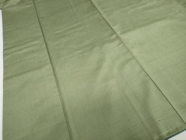 平和屋着物●上質な紬 麹塵色 正絹 逸品 未使用 DABF1418ud