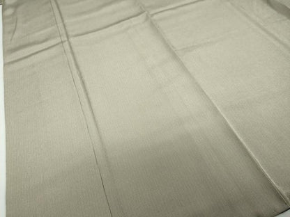 平和屋着物●江戸小紋 万筋 海松茶色×亜麻色 正絹 逸品 DABF1420ud