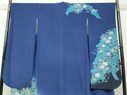 平和屋着物●豪華振袖 辻が花 暈し染め 金彩 正絹 逸品 DABF1422ud