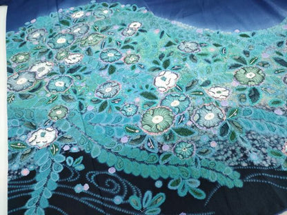 平和屋着物●豪華振袖 辻が花 暈し染め 金彩 正絹 逸品 DABF1422ud