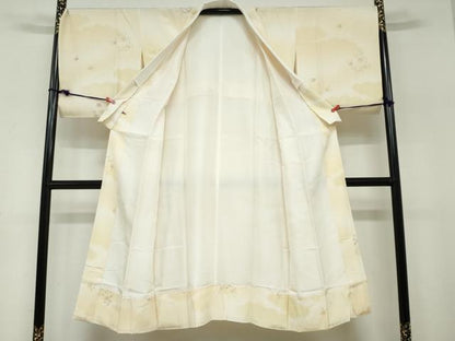 平和屋着物●長襦袢　袷　飾花文　さが美扱い　正絹　逸品　DABF1424ud