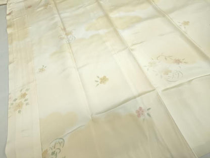 平和屋着物●長襦袢　袷　飾花文　さが美扱い　正絹　逸品　DABF1424ud