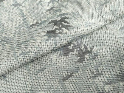 平和屋着物●本場大島紬　白大島　9マルキ　総絣　笹竹文　正絹　逸品　DABF1436ud