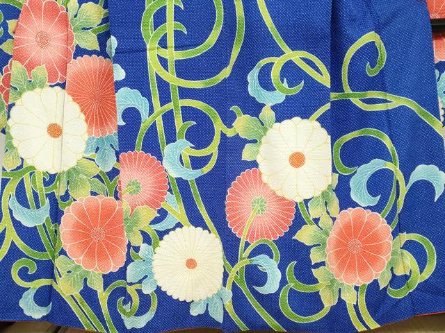 平和屋着物●名門　藤娘きぬたや・総絞り　振袖　草花文　正絹　逸品　DABF1445ud