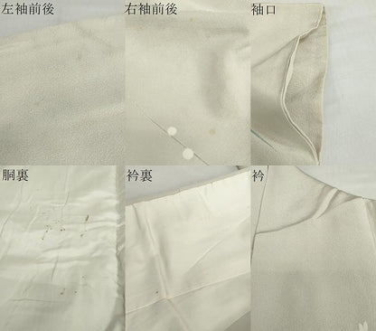 平和屋着物●訪問着 友禅 枝花文 暈し染め 正絹 逸品 DABF1455ud