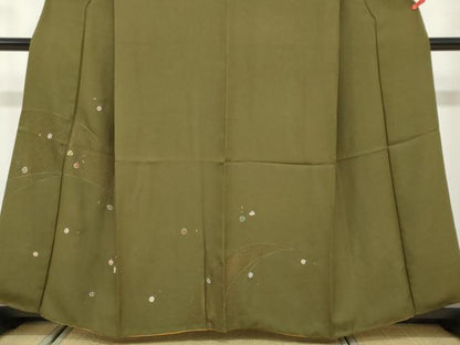 平和屋着物●中国三大刺繍　スワトウ刺繍　汕頭刺繍　訪問着　抽象文様　正絹　逸品　DABF1463ud