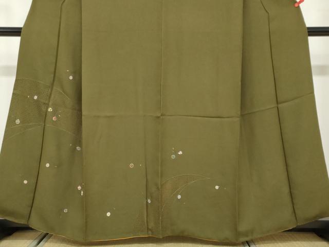 平和屋着物●中国三大刺繍　スワトウ刺繍　汕頭刺繍　訪問着　抽象文様　正絹　逸品　DABF1463ud
