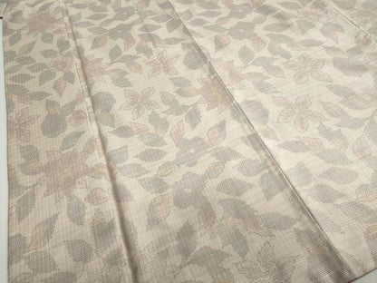 平和屋着物●本場大島紬　舞花文　正絹　逸品　DABF1474ud