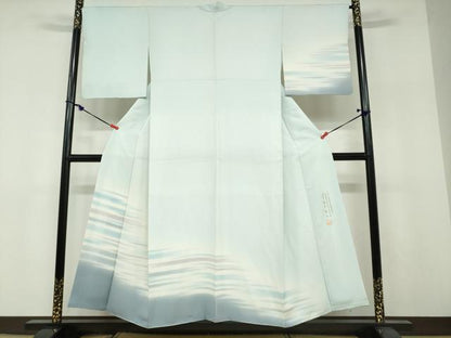 平和屋着物●青山宣之 訪問着 霞文 暈し染め 正絹 逸品 DABF1485ud