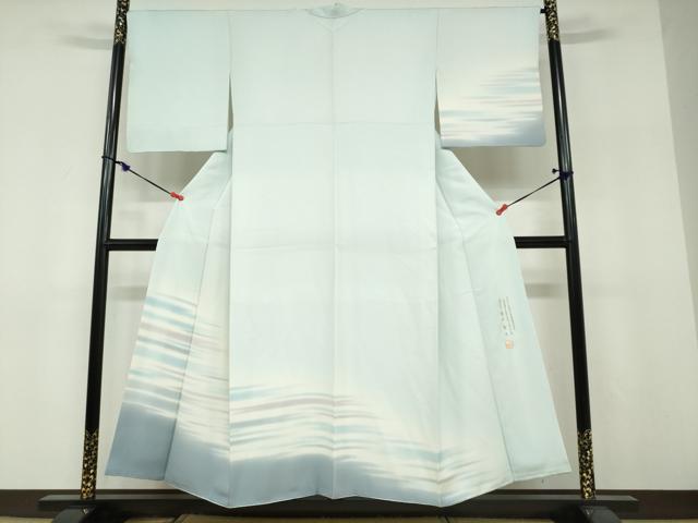 平和屋着物●青山宣之 訪問着 霞文 暈し染め 正絹 逸品 DABF1485ud