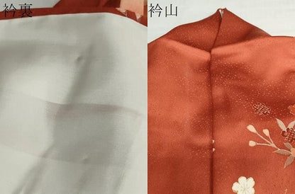 平和屋着物●訪問着　立波草花文　暈し染め　金彩　正絹　逸品　DABF1490ud