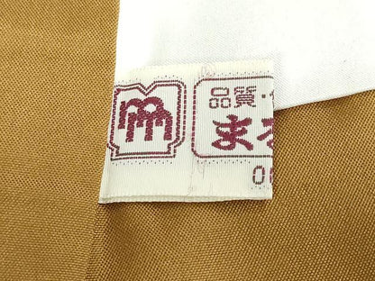 平和屋着物●本場大島紬　9マルキ　唐草文　まるやま扱い　正絹　逸品　DABF1505ud