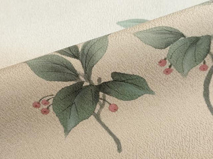平和屋着物●訪問着　手描き　枝花文　暈し染め　正絹　逸品　未使用　DABF1506ud
