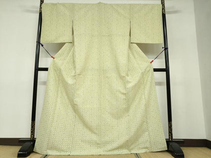 平和屋着物●小紋　七宝文　やまと誂製　ロング丈　洗える着物　DABF1514ud