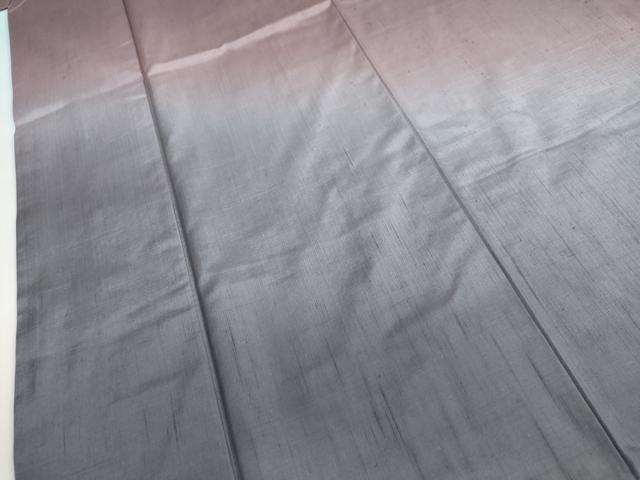 平和屋着物●結城紬　訪問着　霞文　正絹　逸品　DABF1523ud