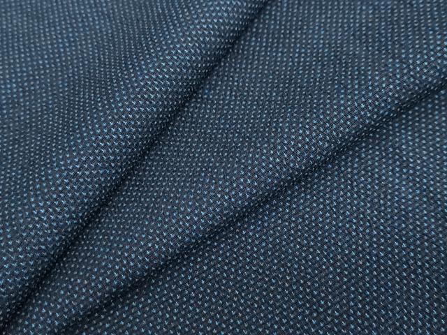 平和屋着物●本塩沢　蚊絣　正絹　逸品　DABF1526ud