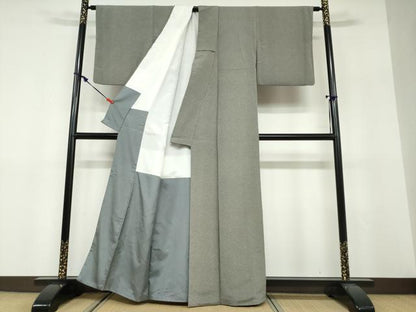 平和屋着物●江戸小紋　彫士：住田双光・染士：服部光擴　鮫小紋柄　正絹　逸品　DABF1532ud