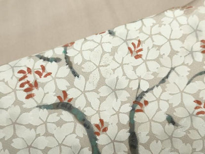 平和屋着物●訪問着　刺繍　枝桜文　正絹　逸品　DABF1540ud