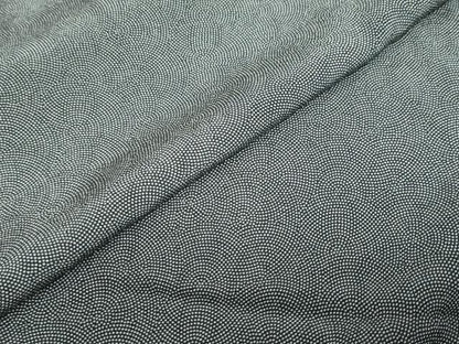 平和屋着物●江戸小紋　鮫小紋柄　黒地　正絹　逸品　DABF1547ud