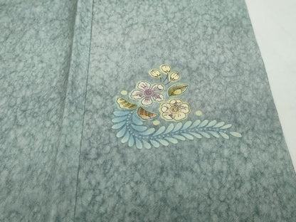 平和屋着物●訪問着　絞り　辻が花　暈し染め　金通し地　正絹　逸品　DABF1548ud