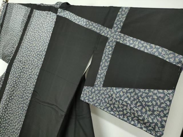平和屋着物●訪問着　片身替わり　南天文　正絹　逸品　未使用　DABF1551ud