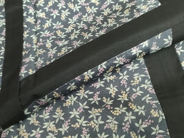 平和屋着物●訪問着　片身替わり　南天文　正絹　逸品　未使用　DABF1551ud