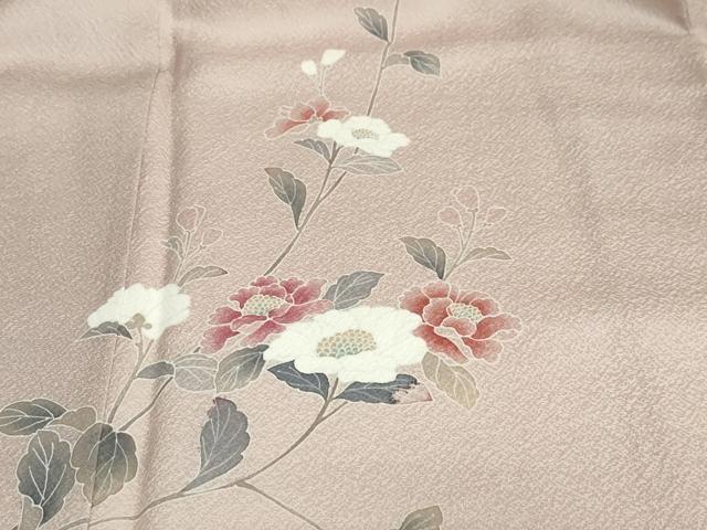 平和屋着物●訪問着　友禅　作家物　枝花文　暈し染め　正絹　逸品　DABF1553ud