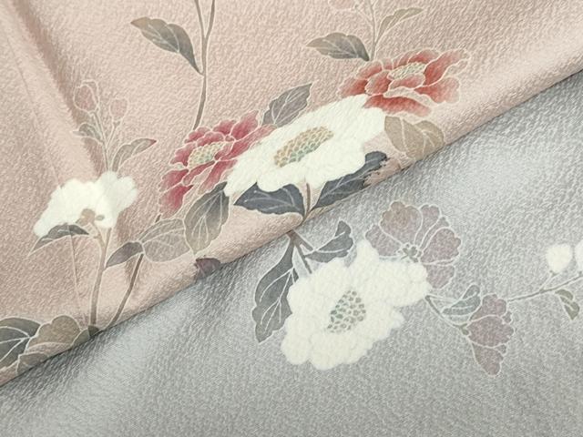 平和屋着物●訪問着　友禅　作家物　枝花文　暈し染め　正絹　逸品　DABF1553ud