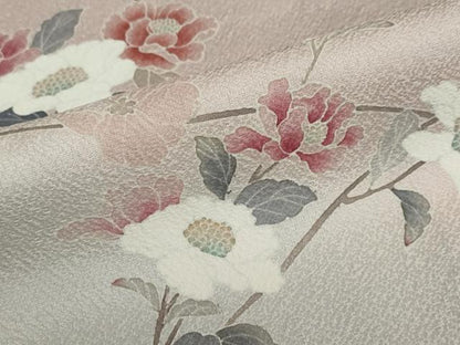 平和屋着物●訪問着　友禅　作家物　枝花文　暈し染め　正絹　逸品　DABF1553ud