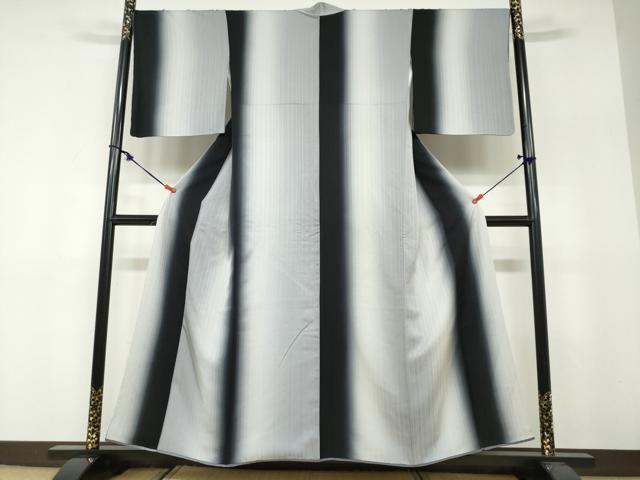 平和屋着物●上質な小紋　霞文　正絹　逸品　DABF1559ud