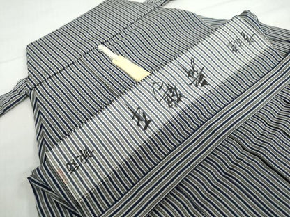 平和屋着物●男性　行灯袴　舞鶴平　縞　正絹　逸品　DABF1563ud