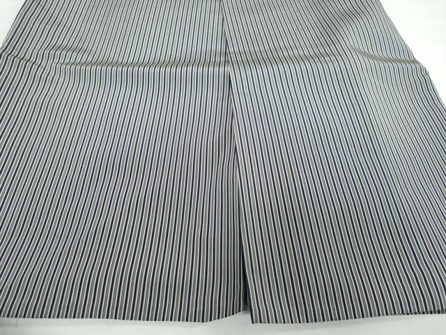 平和屋着物●男性　行灯袴　舞鶴平　縞　正絹　逸品　DABF1563ud
