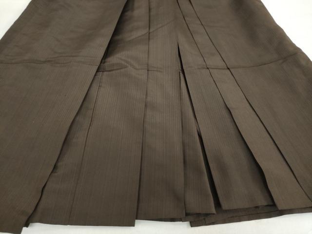 平和屋着物●男性　馬乗り袴　変わり縞　正絹　逸品　DABF1565ud