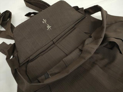 平和屋着物●男性　馬乗り袴　変わり縞　正絹　逸品　DABF1565ud