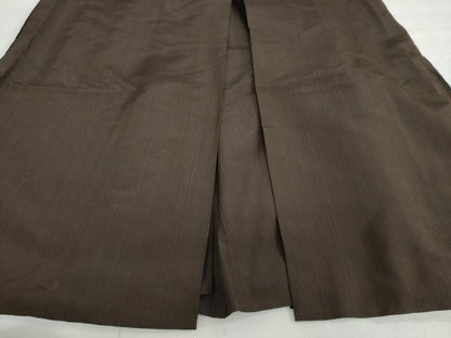 平和屋着物●男性　馬乗り袴　変わり縞　正絹　逸品　DABF1565ud