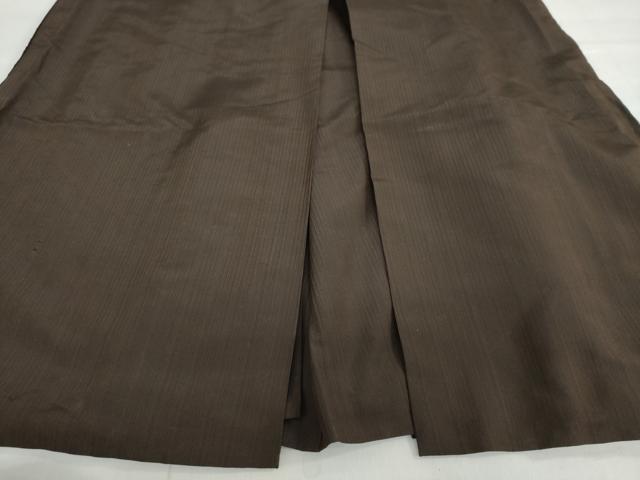 平和屋着物●男性　馬乗り袴　変わり縞　正絹　逸品　DABF1565ud