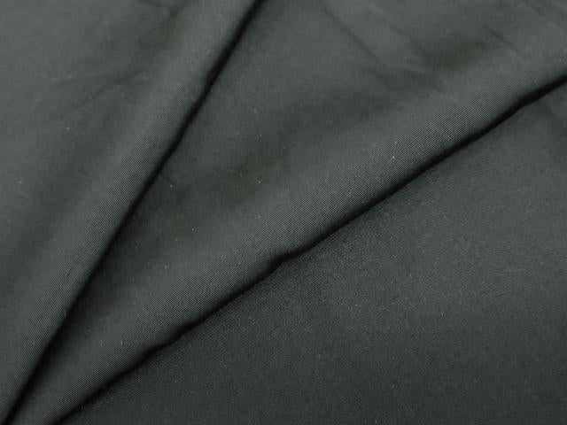 平和屋着物●男性　黒紋付　正絹　逸品　DABF1590ud
