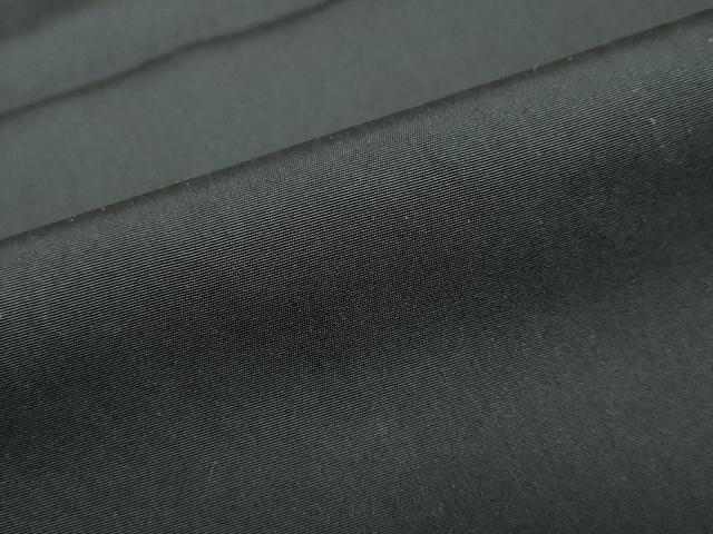 平和屋着物●男性　黒紋付　正絹　逸品　DABF1590ud